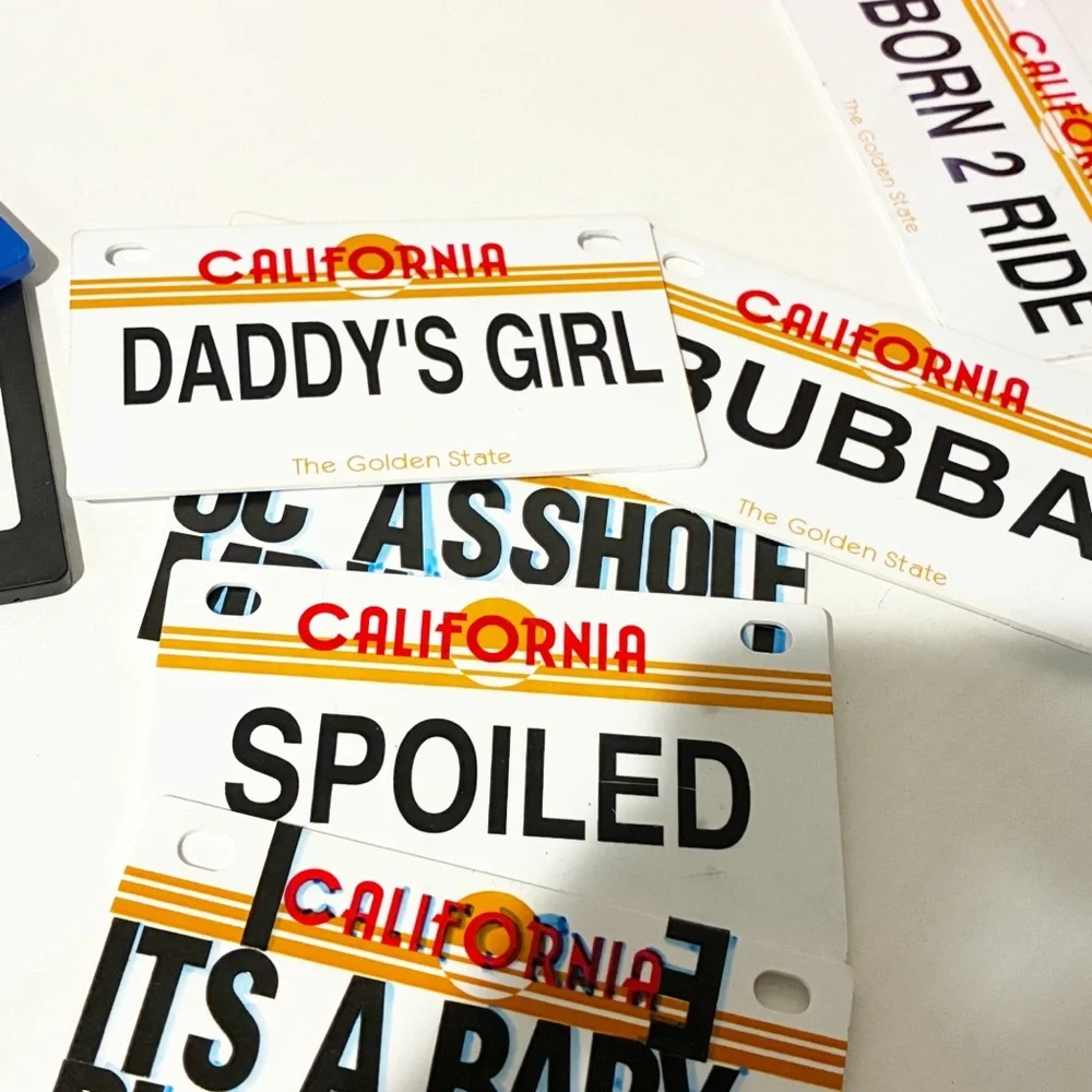 Vintage‎ Personalized California License Plates Lot Y2K